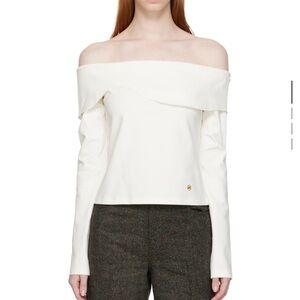 RECTO Off-white Curved Blouse